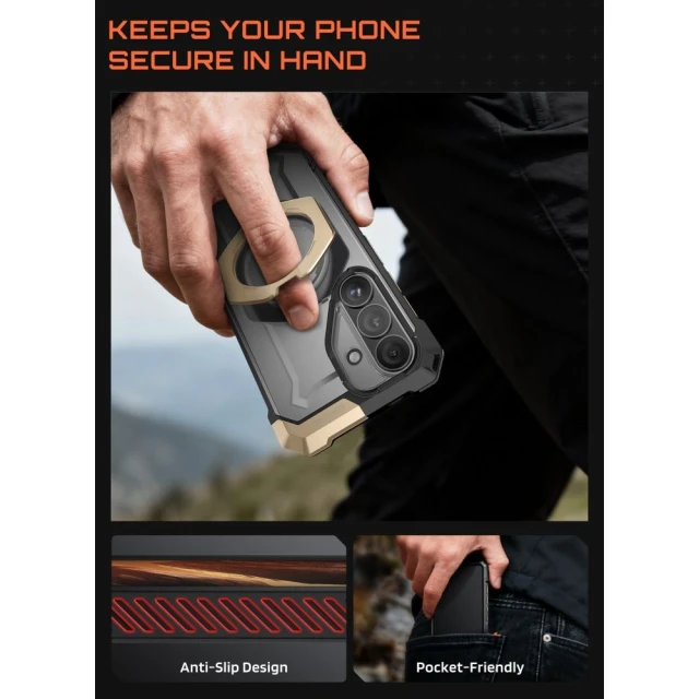 Чохол Supcase UB Grip Mag для Samsung Galaxy S26 Desert with MagSafe (843439160835)