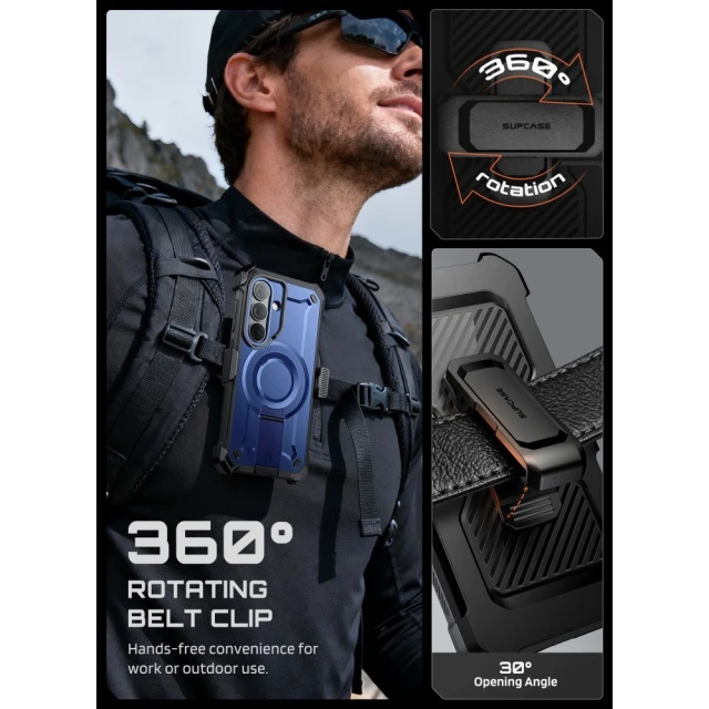 Чохол Supcase Unicorn Beetle Pro Mag для Samsung Galaxy S26 Cobalt with MagSafe (2 pack) (843439160859)