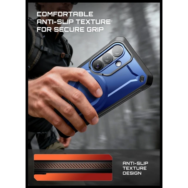 Чохол Supcase Unicorn Beetle Pro Mag для Samsung Galaxy S26 Cobalt with MagSafe (2 pack) (843439160859)