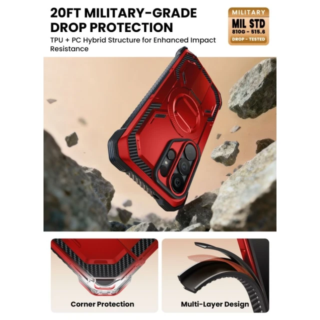 Чохол Supcase iBlsn ArmorBox Mag для Samsung Galaxy S26 Ultra Ruddy with MagSafe (843439160880)
