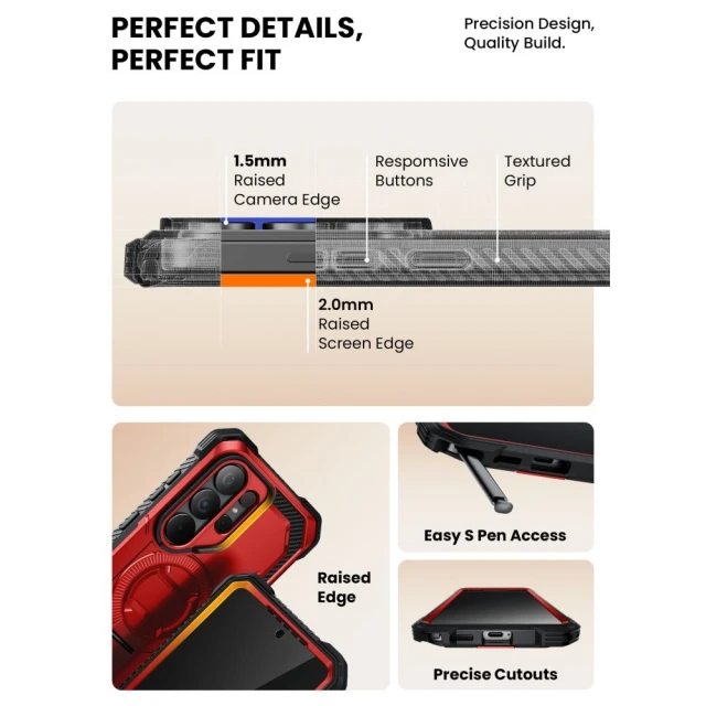 Чохол Supcase iBlsn ArmorBox Mag для Samsung Galaxy S26 Ultra Ruddy with MagSafe (843439160880)