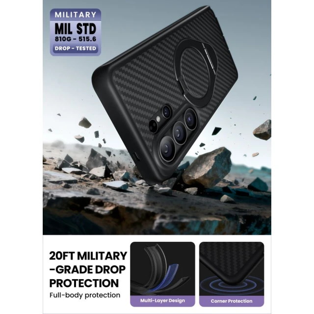 Чохол Supcase Cosmo Mag для Samsung Galaxy S26 Ultra Aramid with MagSafe (843439160958)