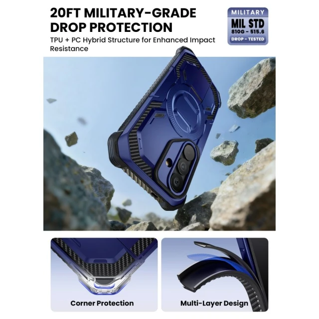 Чохол Supcase iBlsn Armorbox Mag для Samsung Galaxy S26 Cobalt with MagSafe (843439160972)