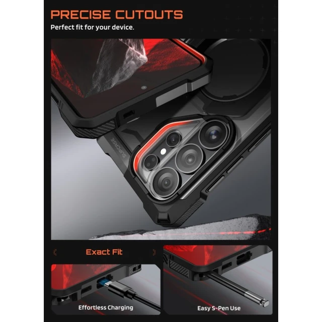 Чохол Supcase UB Grip Mag для Samsung Galaxy S26 Ultra Black with MagSafe (843439161160)