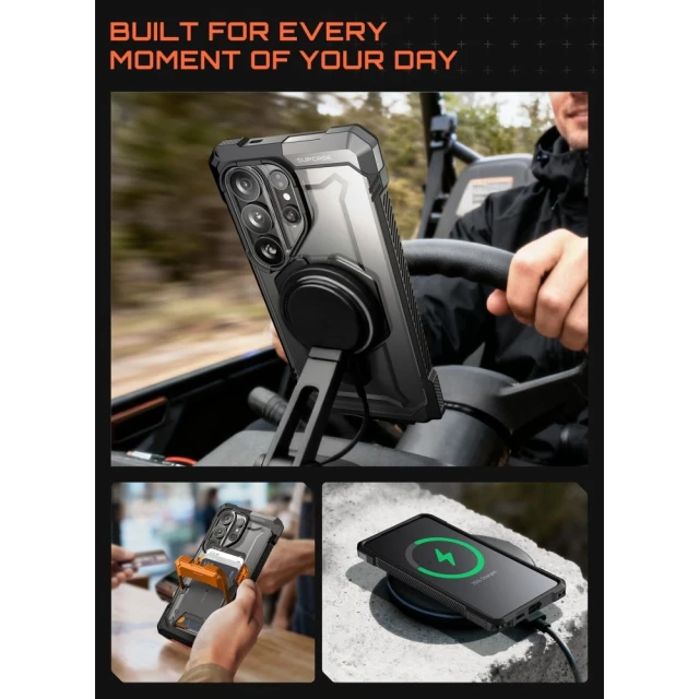 Чохол Supcase UB Grip Mag для Samsung Galaxy S26 Ultra Black with MagSafe (843439161160)
