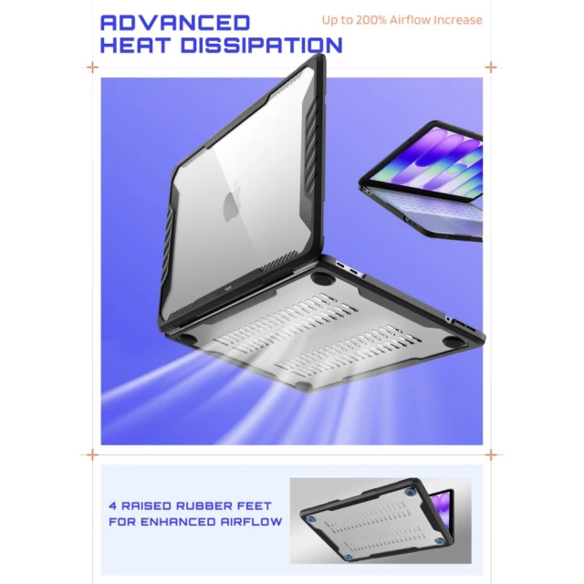 Чохол Supcase Unicorn Beetle Pro для MacBook Neo 13 2026 Black/Clear (843439161412)