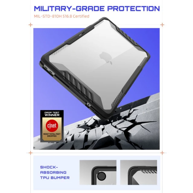 Чохол Supcase Unicorn Beetle Pro для MacBook Neo 13 2026 Black/Clear (843439161412)