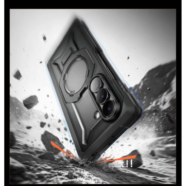Чохол Supcase UB Grip Mag для Samsung Galaxy Fold 8 Black (2 pack) with MagSafe (843439162198)