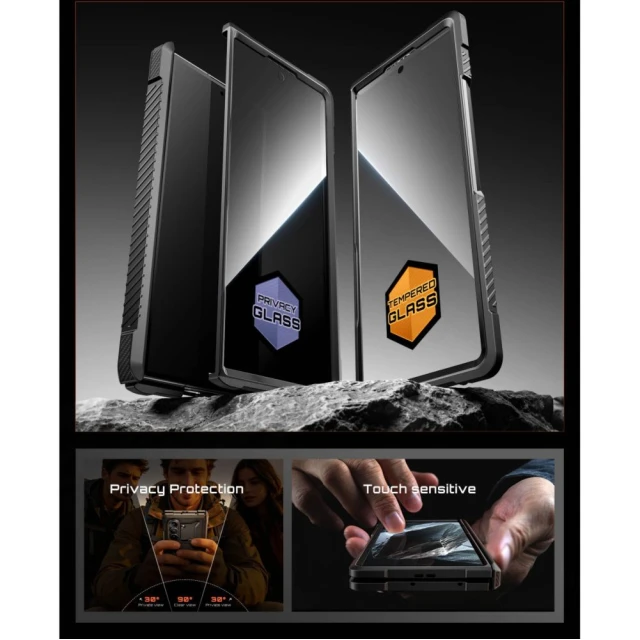 Чохол Supcase UB Grip Mag для Samsung Galaxy Fold 8 Black (2 pack) with MagSafe (843439162198)