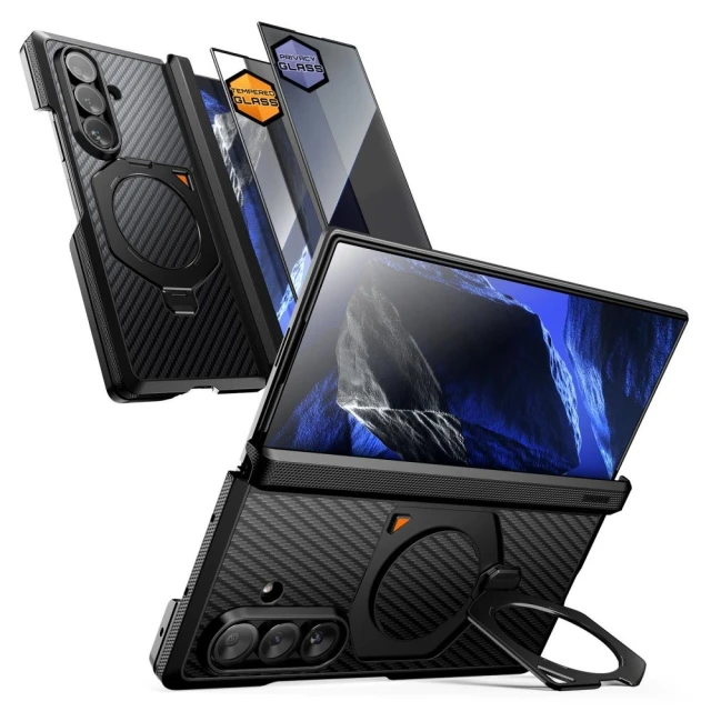 Чохол Supcase UB Aero для Samsung Galaxy Fold 8 Ultra Aramid Black (2 pack) (843439162228)