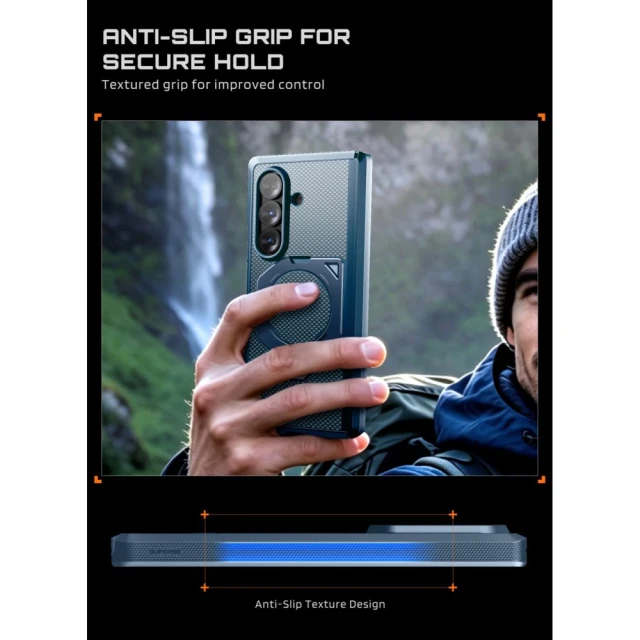 Чохол Supcase UB Aero для Samsung Galaxy Fold 8 Ultra Aramid Blue (2 pack) (843439162235)