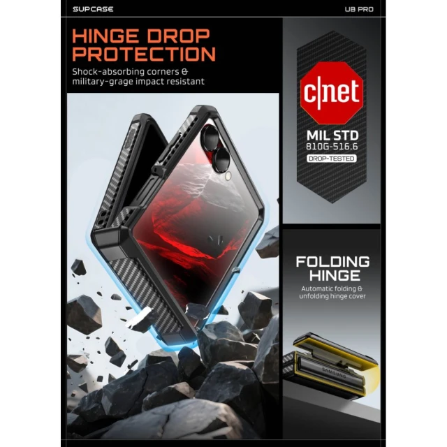 Чохол Supcase Unicorn Beetle Pro для Samsung Galaxy Flip 8 Black (843439162280)