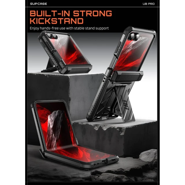 Чохол Supcase Unicorn Beetle Pro для Samsung Galaxy Flip 8 Black (843439162280)