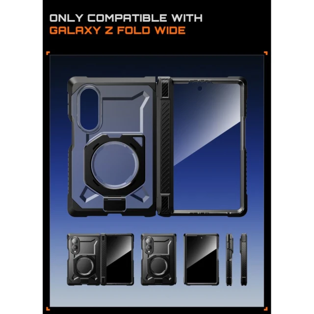 Чохол Supcase UB Grip Mag для Samsung Galaxy Fold 8 Black with MagSafe (843439162303)