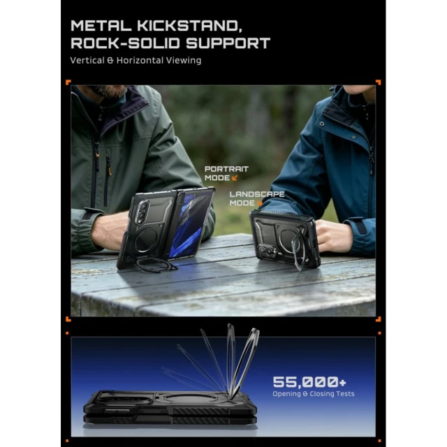 Чохол Supcase UB Grip Mag для Samsung Galaxy Fold 8 Black with MagSafe (843439162303)