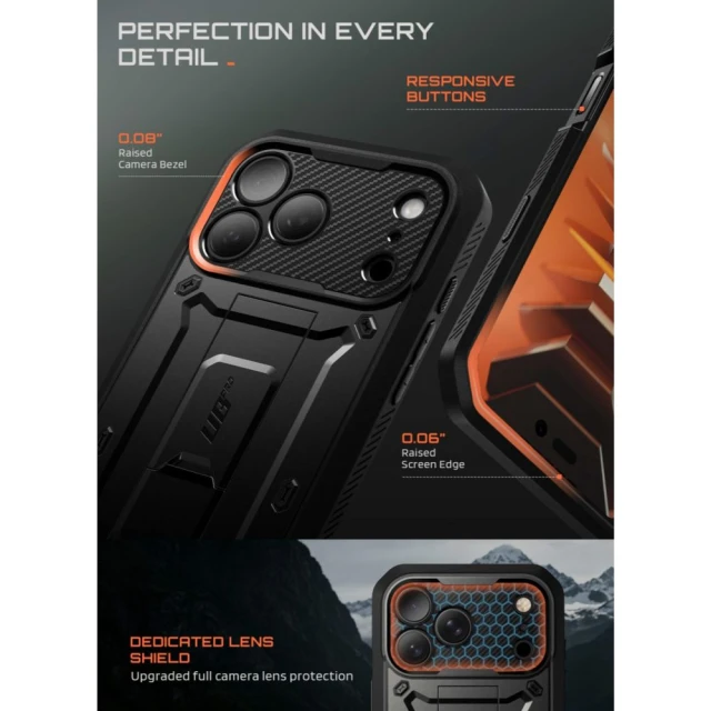 Чохол Supcase Unicorn Beetle Pro для iPhone 18 Pro | 17 Pro Black (843439163294)