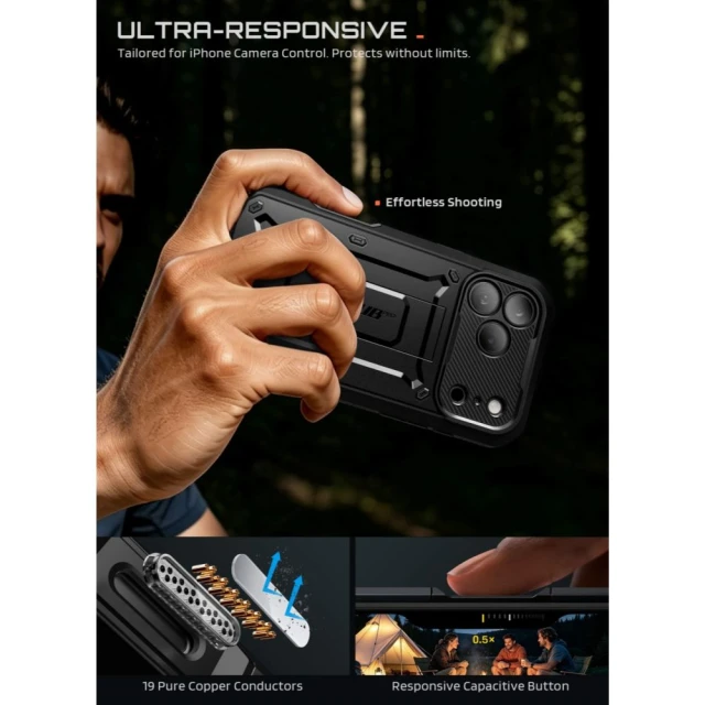 Чохол Supcase Unicorn Beetle Pro для iPhone 18 Pro | 17 Pro Black (843439163294)