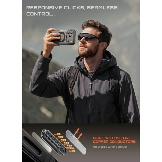 Чохол Supcase Grip Pro Mag для iPhone 18 Pro | 17 Pro Black with MagSafe (843439163324)