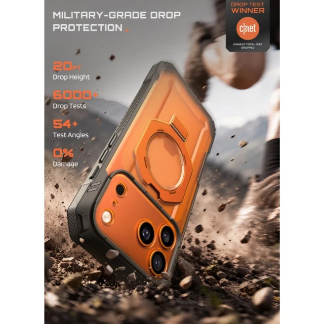 Чохол Supcase Grip Pro Mag для iPhone 18 Pro | 17 Pro Coral with MagSafe (843439163331)