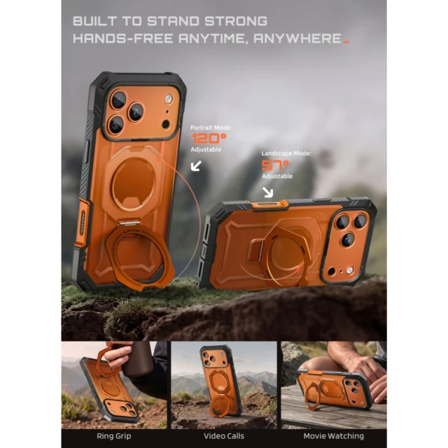 Чохол Supcase Grip Pro Mag для iPhone 18 Pro | 17 Pro Coral with MagSafe (843439163331)