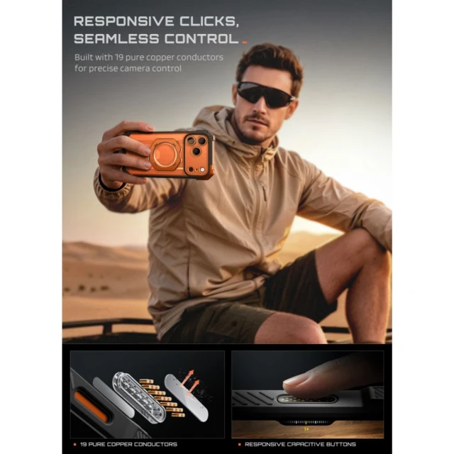 Чохол Supcase UB Grip Mag для iPhone 18 Pro Max | 17 Pro Max Coral with MagSafe (843439163379)