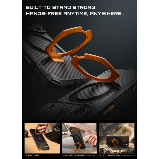 Чохол Supcase UB Grip Mag для iPhone 18 Pro Max | 17 Pro Max Black (843439163393)