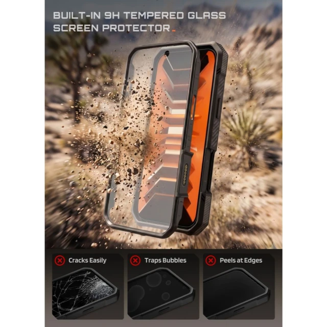 Чохол Supcase Grip Pro Mag для iPhone 18 Pro Max | 17 Pro Max Black with MagSafe (843439163430)