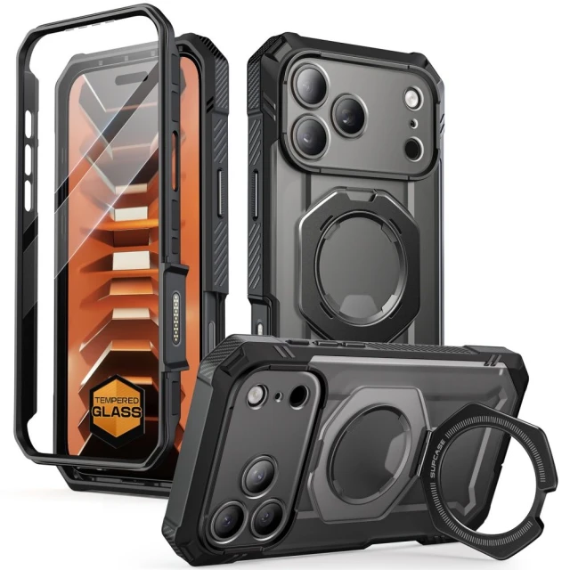 Чохол Supcase Grip Pro Mag для iPhone 18 Pro Max | 17 Pro Max Black with MagSafe (843439163430)
