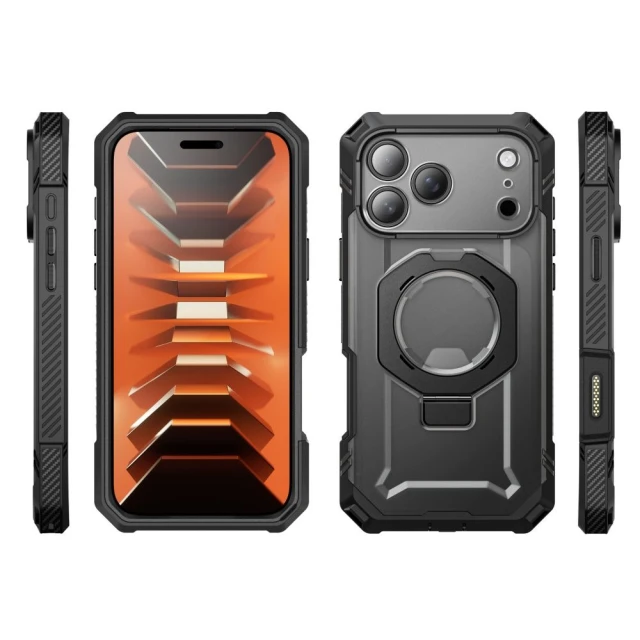 Чохол Supcase Grip Pro Mag для iPhone 18 Pro Max | 17 Pro Max Black with MagSafe (843439163430)