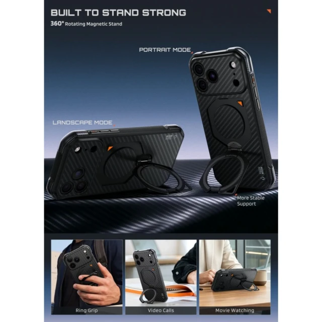 Чохол Supcase Aero Mag для iPhone 18 Pro Max | 17 Pro Max Black (843439163461)