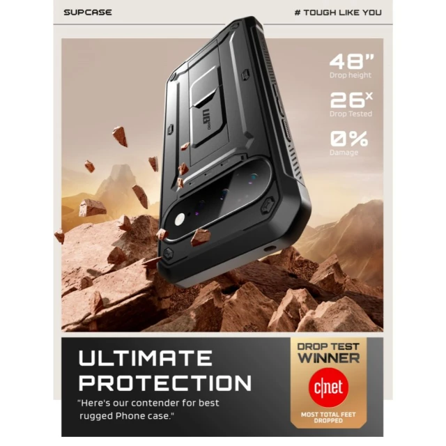Чохол Supcase Unicorn Beetle Pro для Google Pixel 11 Pro XL Black (843439164178)