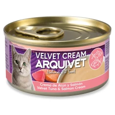 Вологий корм для котів Arquivet Velvet з тунцем і лососем 80 г (8435117813885)
