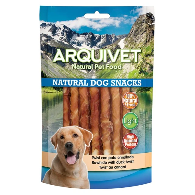 Ласощі для собак Arquivet Палички з качкою 13 см 100 г (8435117821194)