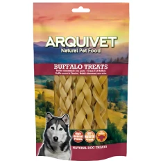 Жевательное лакомство для собак Arquivet Buffalo плетеная кожа буйвола 12 см 100 г (8435117822115)