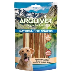 Ласощі для собак Arquivet смужки з курки та риби 100 г (8435117828445)