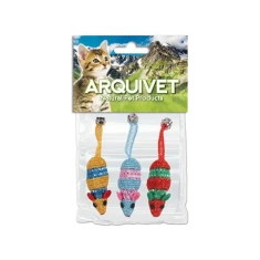 Іграшка для котів Arquivet набір 3 мишки (8435117841284)