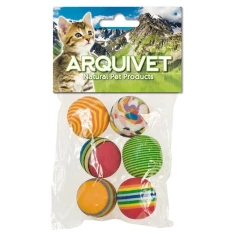 Іграшка для котів Arquivet Набір м'ячиків 6 шт Ø 3,5 см (8435117842724)
