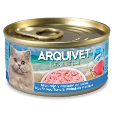 Консерва для котів Arquivet з тунцем і шпротами в соусі 80 г (8435117874107)