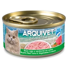 Консерва для котів Arquivet з тунцем і овочами у соусі 80 г (8435117874121)