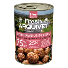 Вологий корм для собак Arquivet Fresh фрікадельки з іберійською шинкою, солодкою картоплею та броколі 400 г (8435117874244)