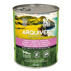 Влажный корм для собак Arquivet с ягненком и курицей 800 г (8435117874725)