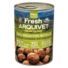 Вологий корм для собак Arquivet Fresh фрікадельки зі свининою в соусі 400 г (8435117891470)