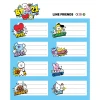 Набір наклейок BT21 16 шт для зошитів та книг (ELE0274)