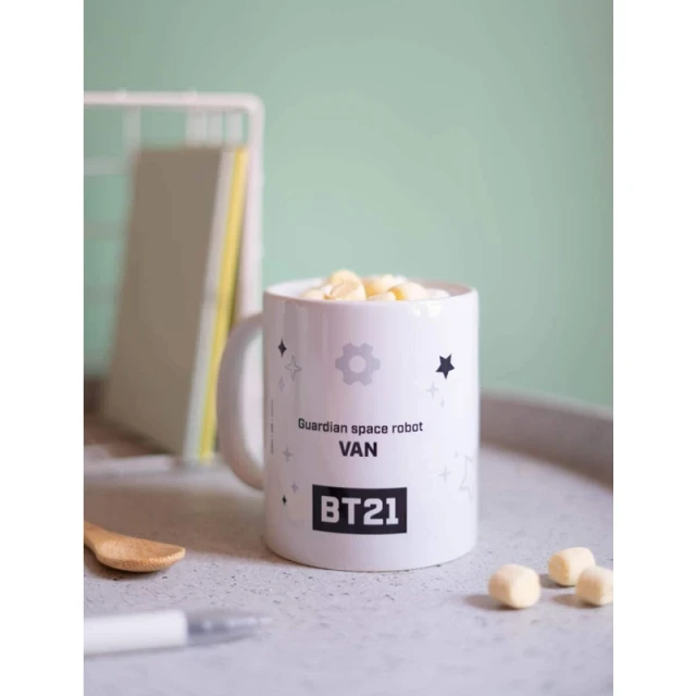 Кружка керамическая BT21 300ml (TAZ027)