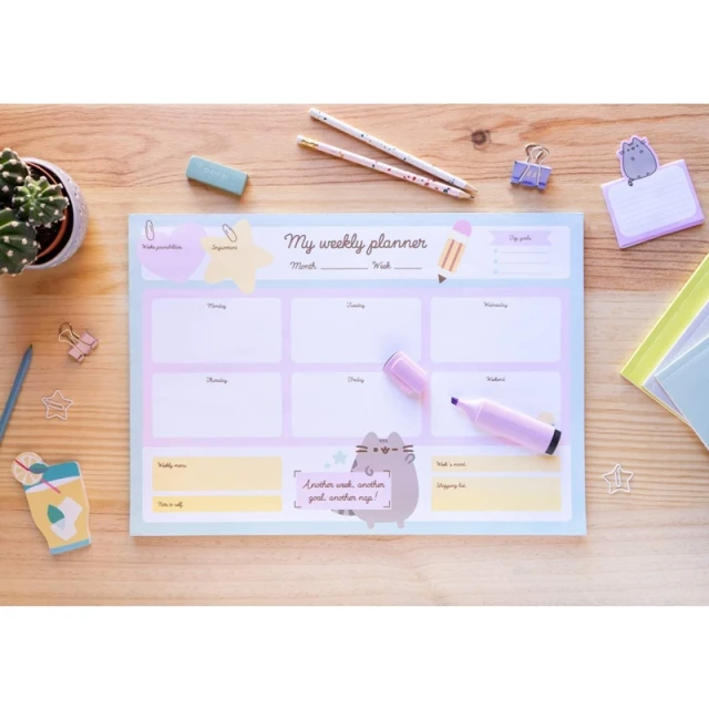 Планер тижневий Pusheen Foodie A3 54 сторінки (BPSA30002)