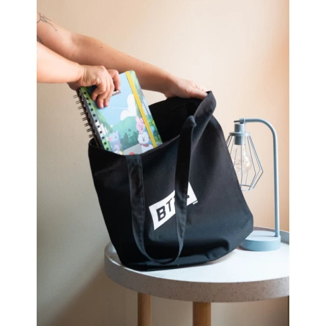 Сумка для покупок BT21 материальная 28x40 см Black (MARE0100)