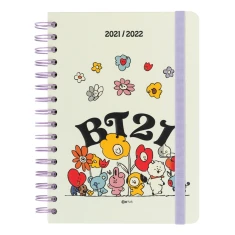 Календар BT21 шкільний планер 2021/2022 White (AGESVA52106)