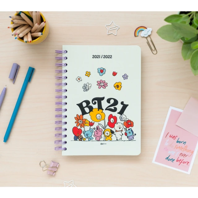 Календар BT21 шкільний планер 2021/2022 White (AGESVA52106)