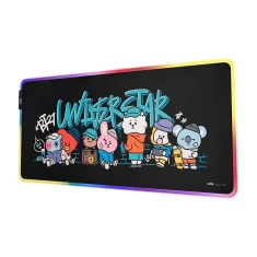 Коврик для игры BT21 с LED подсветкой XXL 90x40 см (MGGEL002)