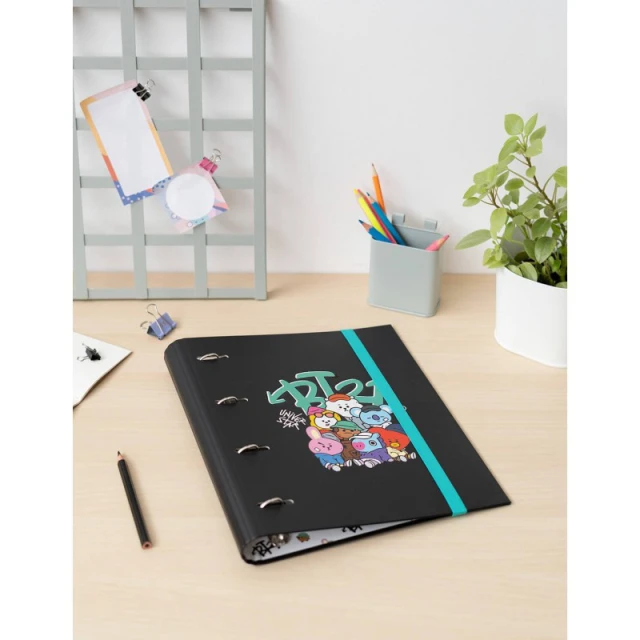 Сегрегатор A4 BT21 Street Mood 4 кільця з гумкою (CBK0104)